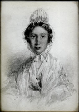 portrait of a young Sarah Spence