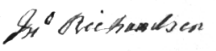 signature of John Richardson