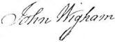 signature of John Wigham