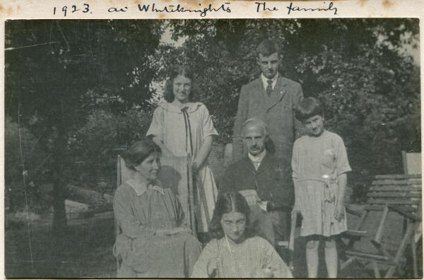 Pollard family at Whiteknights, 1923