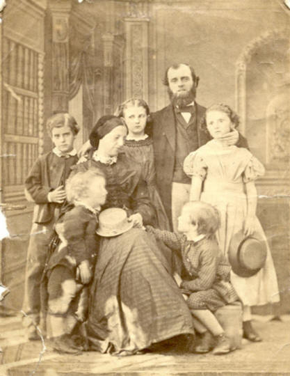 William & Lucy Pollard and family, before 1872