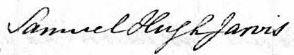 signature of Samuel Hugh Jarvis