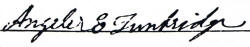 signature of Angeler E. Tunbridge