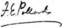 signature of F.E. Pollard
