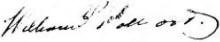signature of William Pollard