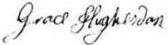 signature of Grace Hughesdon