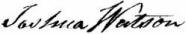 signature of Joshua Watson