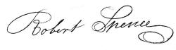 signature of Robert Spence