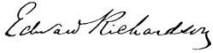 signature of Edward Richardson