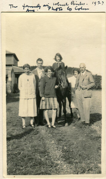 The family at Wheel Birks, August 1927