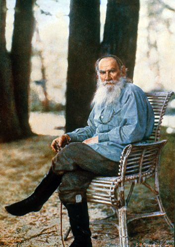 the earliest-born person to be photographed in colour: Lev Nikolayevich Tolstoy